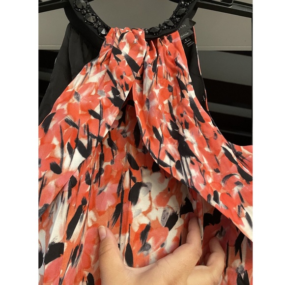 NWD $2,995 St. John Black‎ Flamingo Dégradé Print Gown [SZ 6 ] - Picture 5 of 13